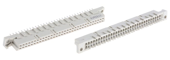 RS PRO 64 Way 2.54mm Pitch, Type B Class C3, 2 Row, Straight DIN 41612 Connector, Socket