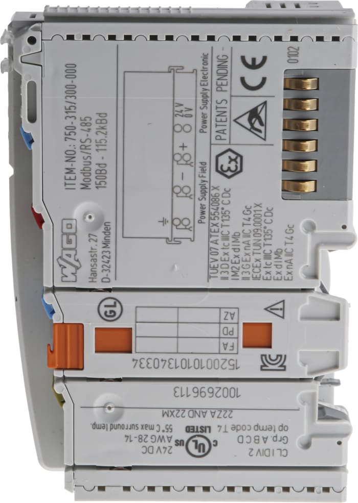 750315 / 300000 Wago Wago Coupler for use with I/O Modules 508