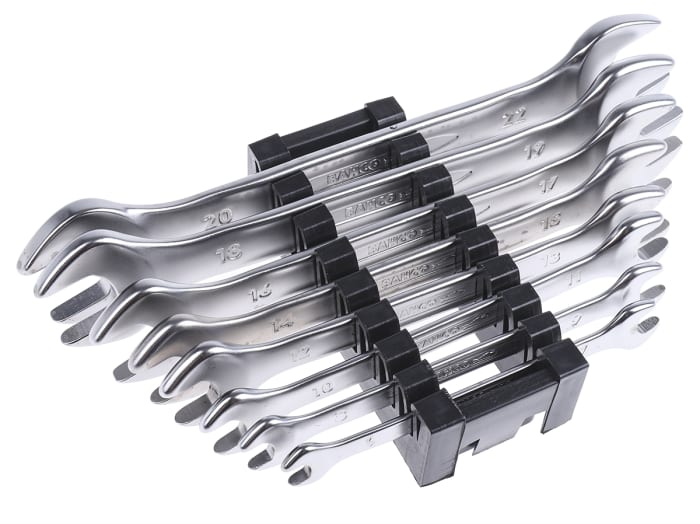 Juego de llaves fijas Bahco de 8 piezas , Acero Extra al Vanadio, No