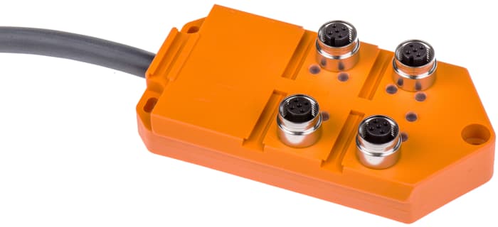 Lumberg Automation ASB Series Sensor Box, M12, 5 way, 4 port