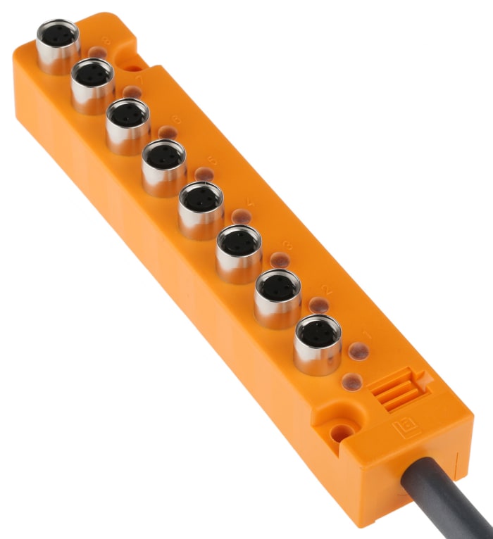 Lumberg Automation ASB Series Sensor Box, M8, 10m cable, 8 port