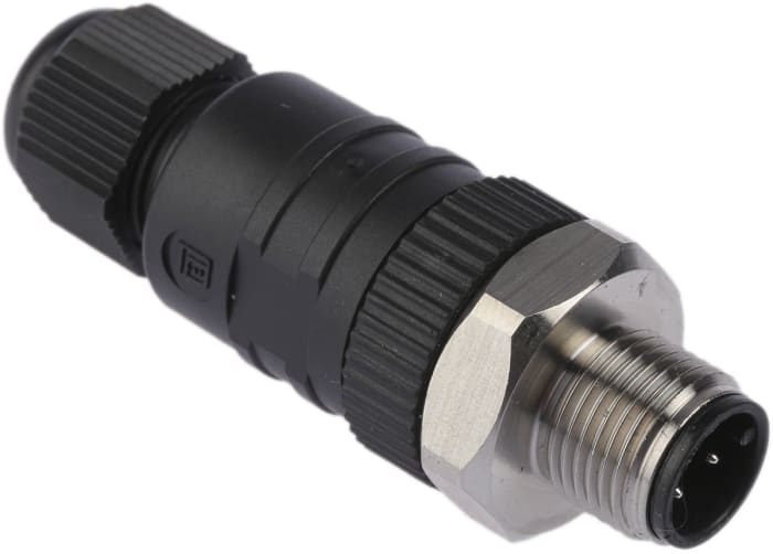 Lumberg Automation Circular Connector, 4 Contacts, Cable Mount, M12 Connector, Plug, Male, RSCN Series