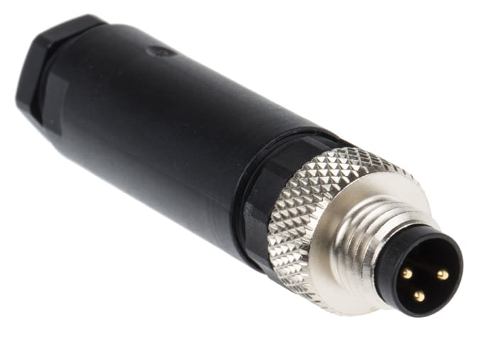 Lumberg Automation Circular Connector, 3 Contacts, Cable Mount, M8 Connector, Plug, Male, IP67, RSMCK Series