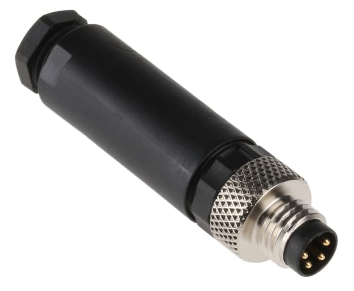 Lumberg Automation Circular Connector, 4 Contacts, Cable Mount, M8 Connector, Plug, Male, IP67, RSMCK Series