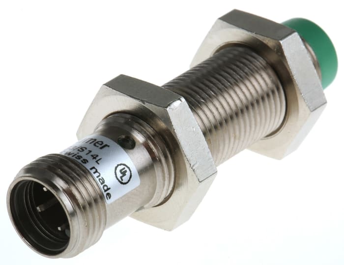 Baumer Threaded Barrel Proximity Sensor, M12, 10 mm Detection, 10 → 30 V dc
