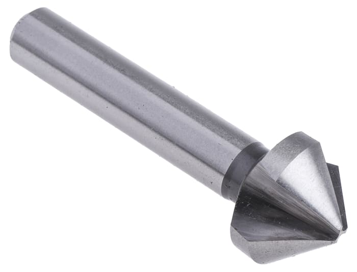 Avellanador cónico a 90° EXACT, HSS, cabezal de 20.5mm de 3 ranuras, longitud 63 mm, piezas