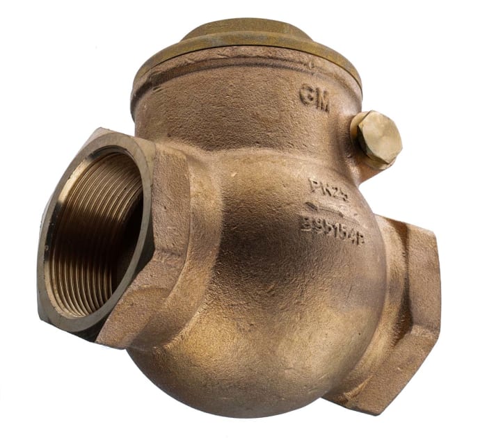 RS PRO Bronze Threaded Threaded R Check Valve 2 in, 20 bar