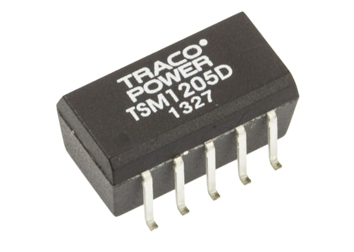 Convertidor dc-dc 1W, Salida ±5V dc, ±100mA, ±10%