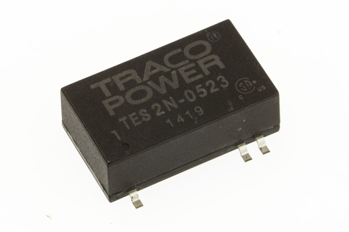 TRACOPOWER TES 2N DC-DC Converter, ±15V dc/ ±65mA Output, 4.5 → 9 V dc Input, 2W, Surface Mount, +85°C Max Temp