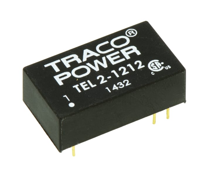 Convertidor dc-dc 2W, Salida 12V dc, 165mA, ±0.75%