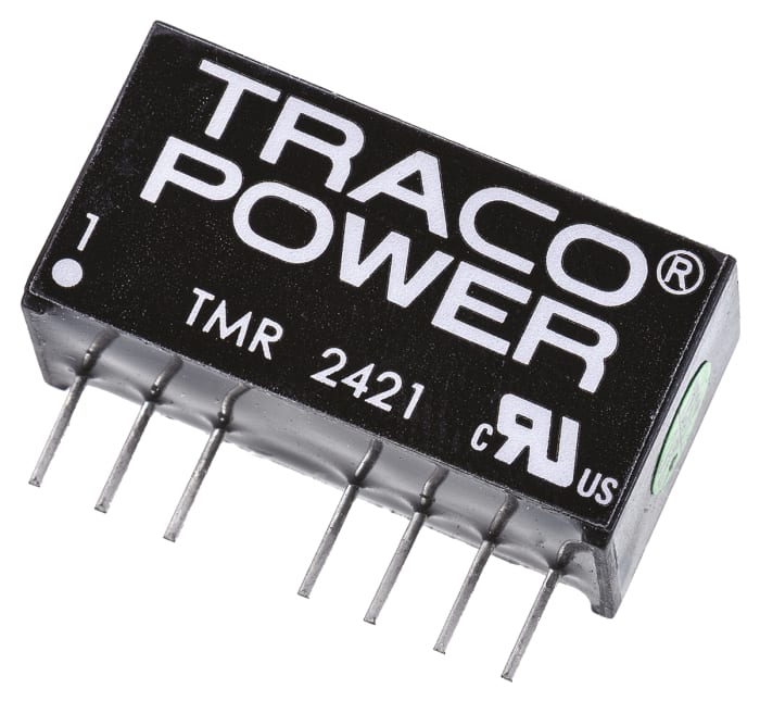 TRACOPOWER TMR 2 DC-DC Converter, ±5V dc/ ±200mA Output, 18 → 36 V dc Input, 2W, Through Hole, +85°C Max Temp