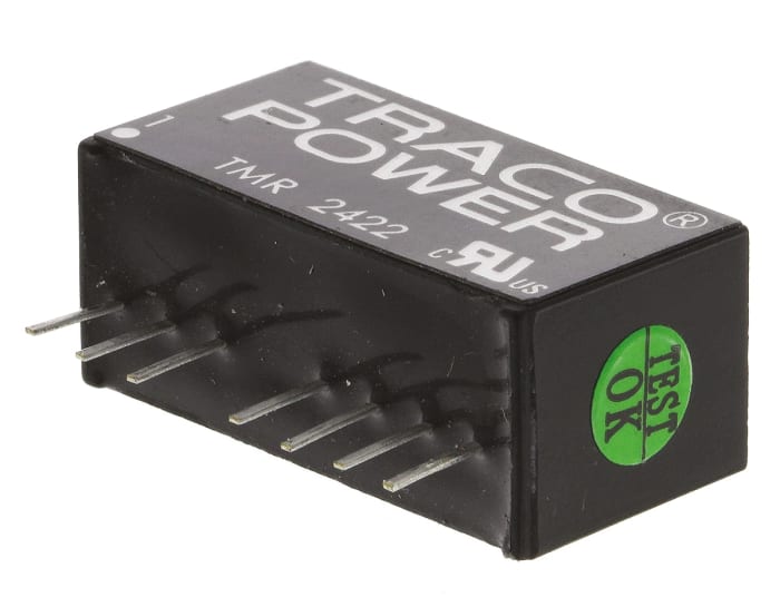 TRACOPOWER TMR 2 DC-DC Converter, ±12V dc/ 83mA Output, 18 → 36 V dc Input, 2W, Through Hole, +85°C Max Temp