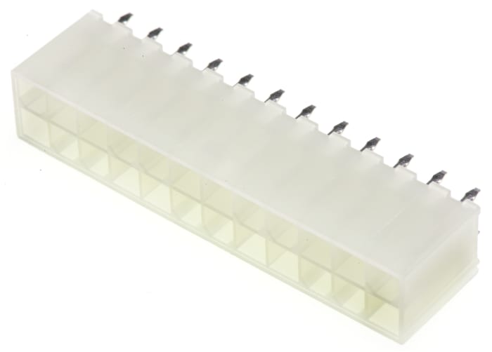 Embases de circuit imprimé Molex Mini-Fit Jr., 24 pôles , 4.2mm, 2 rangées , 9A, Verticale