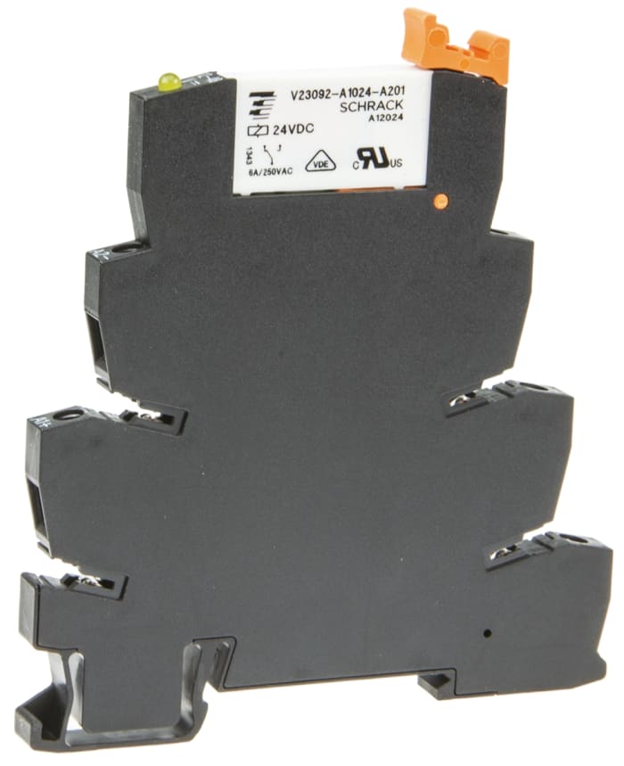 TE Connectivity SNR Series Interface Relay, DIN Rail Mount, 24V dc Coil, SPDT, 1-Pole