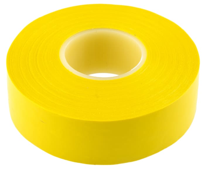 Elektrikářská páska, Žlutá PVC 8000V 19mm x , délka: 20m BS EN 60454-3-1/typ 2 tloušťka 0.13mm AT7 Advance Tapes