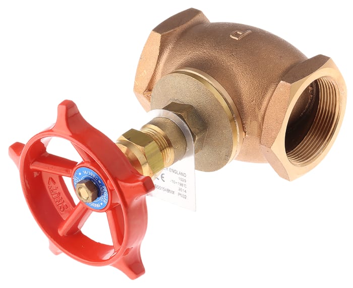 110012 Pegler Yorkshire Pegler Yorkshire Bronze Globe Valve 110012, 2 in BSPT 32 bar 511