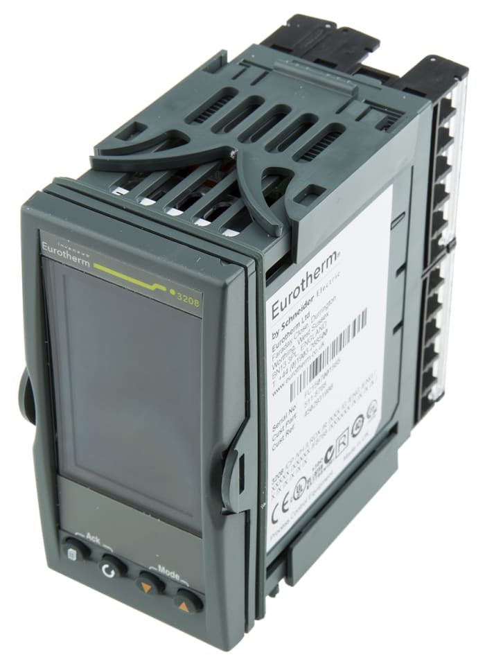 Eurotherm 3208 PID Temperature Controller, 96 x 48 (1/8 DIN)mm, 4 Output Analogue, Changeover Relay, Logic, Relay, 85