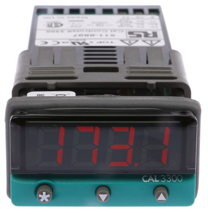 CAL 3300 PID Temperature Controller, 2 Output Relay, SSD, 12 → 24 V ac/dc Supply Voltage