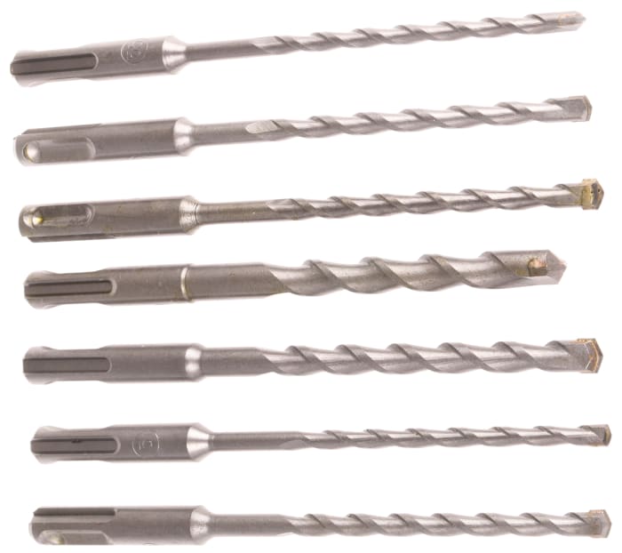 RS PRO 7-Piece, 10mm Max, 5mm Min, Alloy Steel Bits
