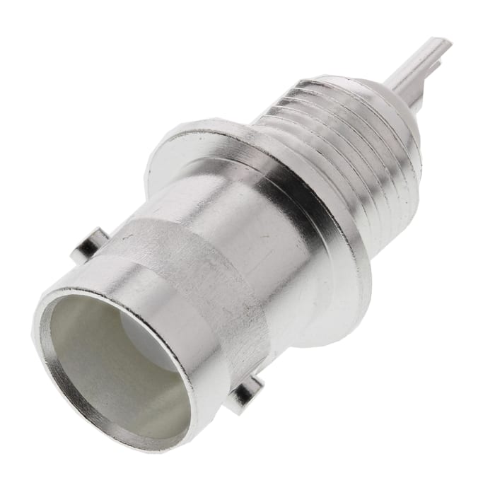 TE Connectivity, Jack Panel Mount BNC Connector, 50Ω, Solder Termination, Straight Body