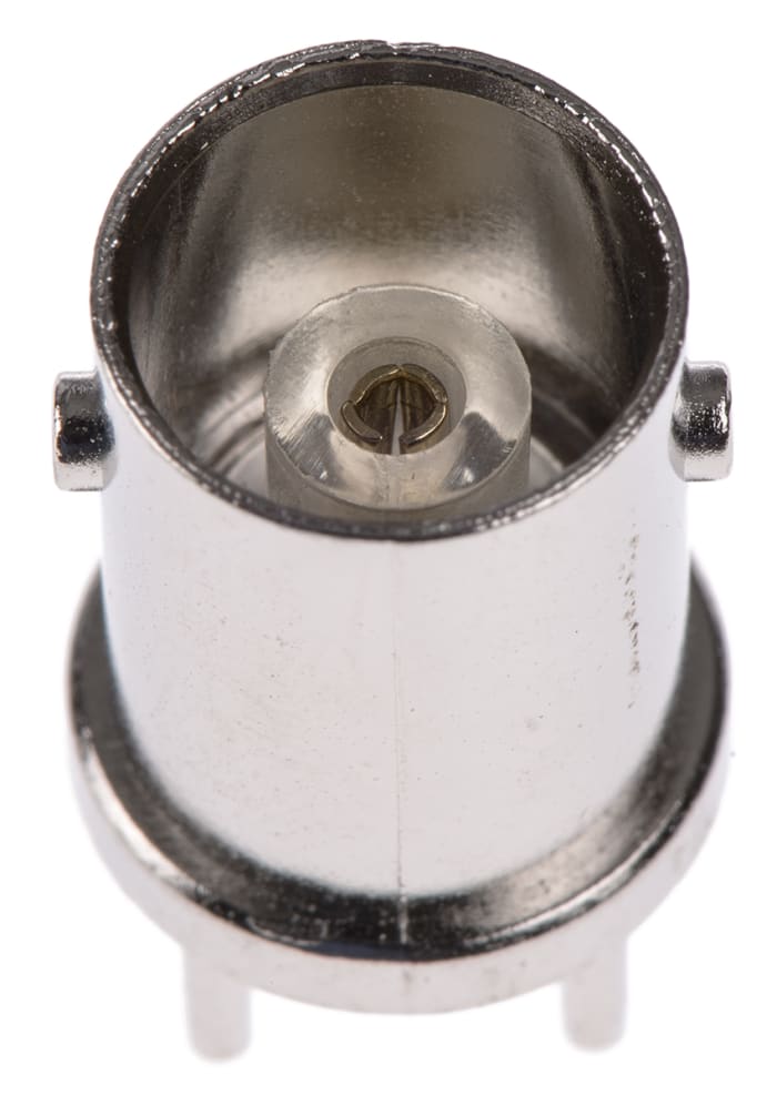 TE Connectivity Greenpar Series, jack PCB Mount BNC Connector, 50Ω, Through Hole Termination, Straight Body