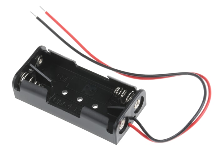 RS PRO AAA Battery Holder, Coil Spring Contact