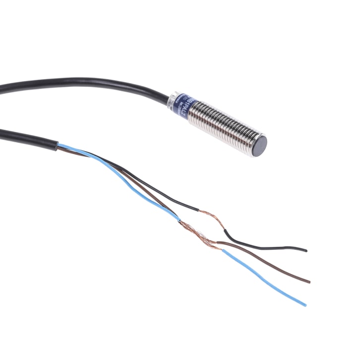 Telemecanique Sensors Inductive Threaded Barrel Proximity Sensor, M8, 1.5 mm Detection, PNP NO, 10 → 36 V dc