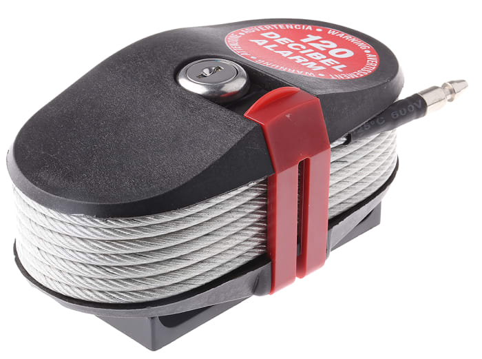 RS PRO 2.4m, 10mm diameter, Steel Portable Alarm Lock