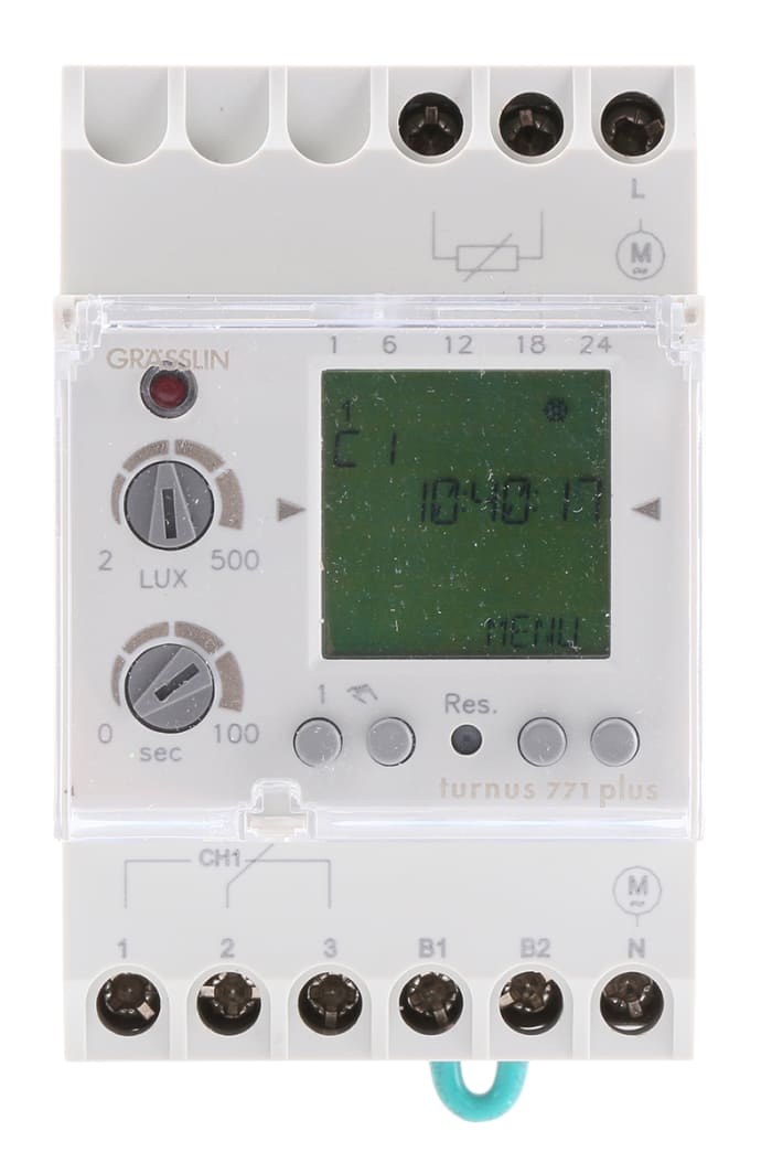 Light Sensitive Lighting Time Switch 1 Channel, 230 V ac