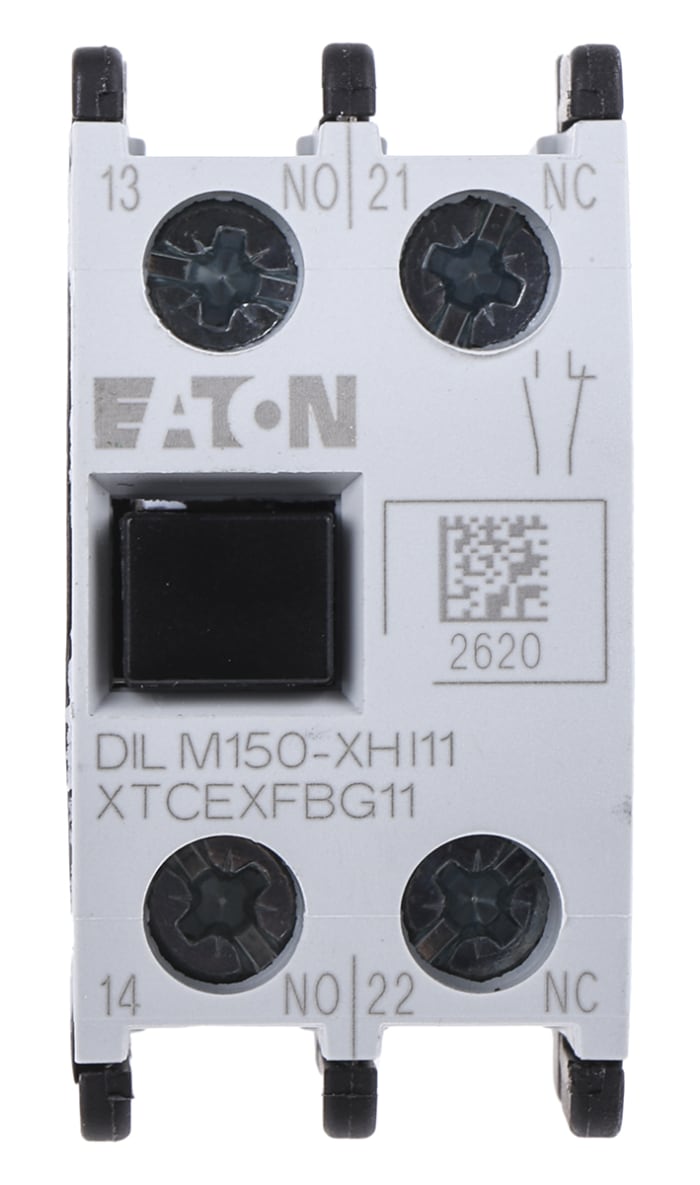 Contact auxiliaire Eaton 2 contacts 1 N/F + 1 N/O à vis