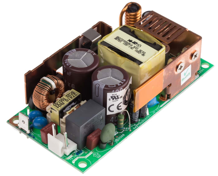 Artesyn Embedded Technologies Switching Power Supply, LPS53, 12V dc, 5.4A, 60W, 1 Output, 127 → 300 V dc, 90