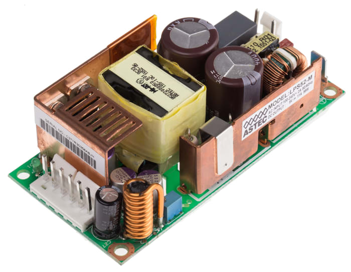 Artesyn Embedded Technologies Embedded Switch Mode Power Supply SMPS, LPS52-M, 5V dc, 12A, 55W, 1 Output, 127 →