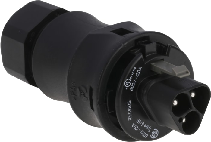 Wieland RST20i3 Series Circular Connector, 3-Pole, Male, Cable Mount, 20A, IP68