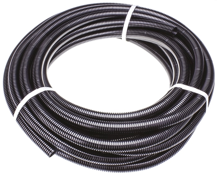 RS PRO Flexible Contractor Pack Conduit, 20mm Nominal Diameter, Plastic, Black