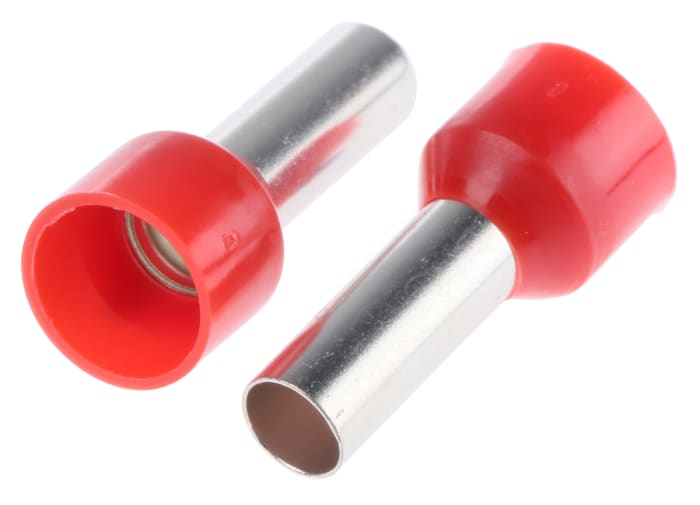 RS PRO RS PRO Insulated Crimp Bootlace Ferrule 12mm Pin Length