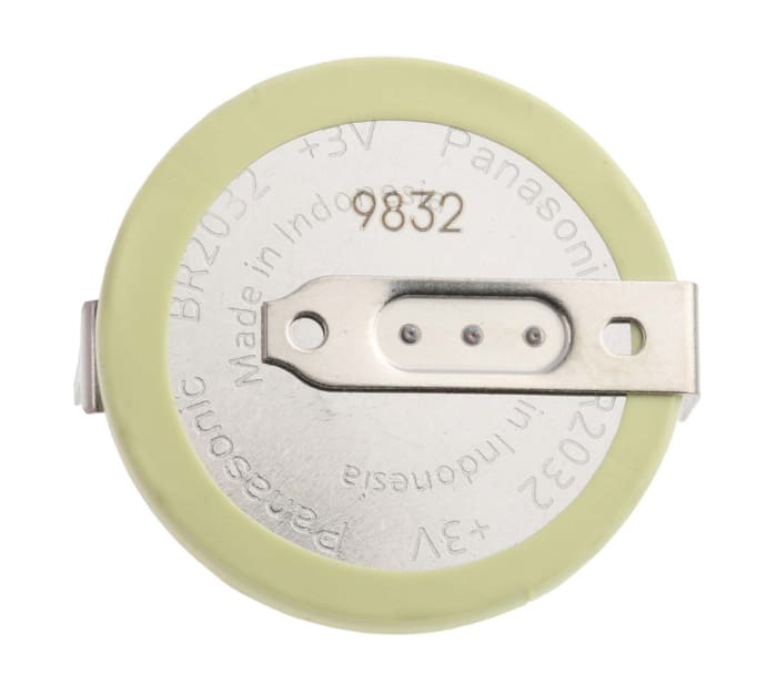 BR2032/HFN Panasonic Panasonic BR2032 Button Battery, 3V, 20mm