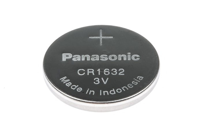 Pile bouton CR1632 Panasonic, 3V, 16mm
