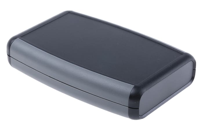Hammond 1553 Series Black ABS Handheld Enclosure, Integral Battery Compartment, IP54, 117.24 x 79 x 24mm