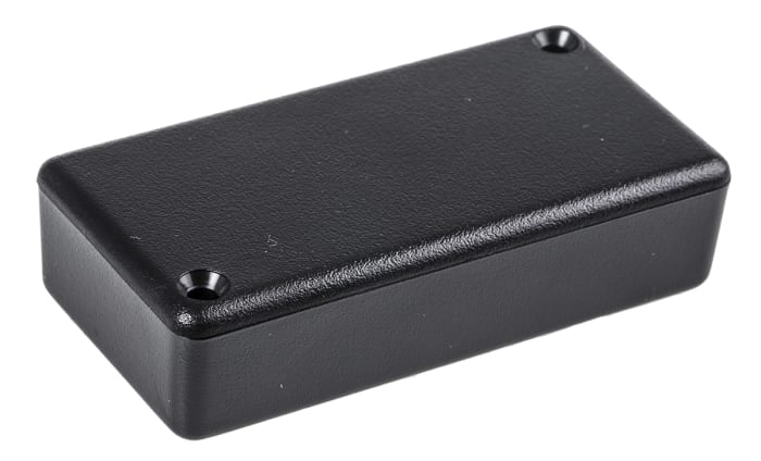 Hammond 1551 Series Black ABS Enclosure, IP54, Black Lid, 80 x 40 x 20mm