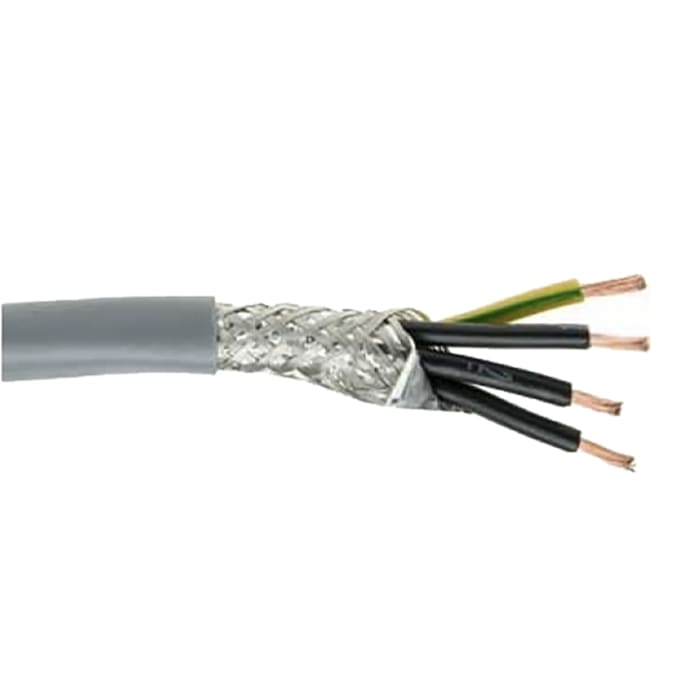 Cable de control apantallado Belden de 4 núcleos, 0,75 mm², Ø ext. 7.8mm, long. 50m, 300/500 V, 6 A, funda de PVC