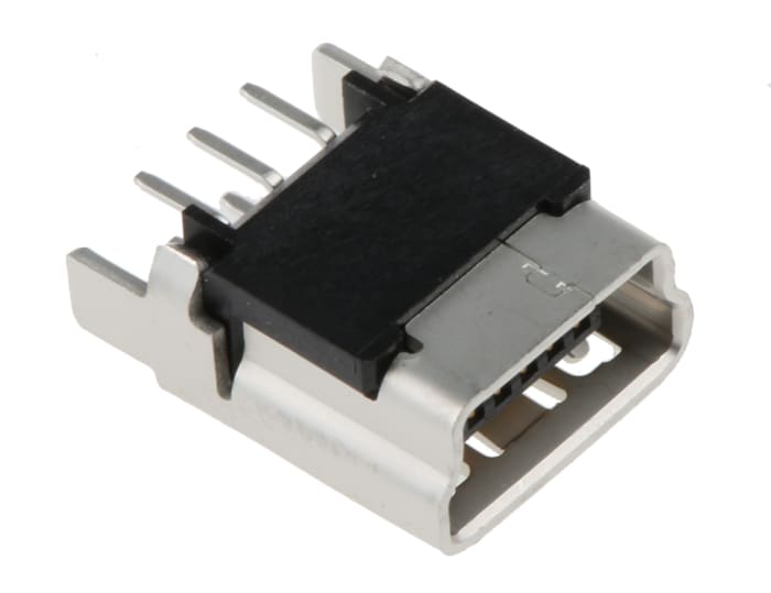 Molex Straight, Through Hole, Socket Type B 2.0 USB Connector