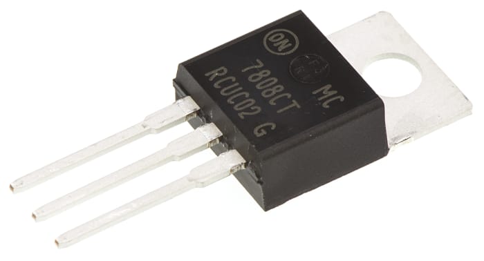 onsemi MC7808CTG, 1 Linear Voltage, Voltage Regulator 1A, 8 V 3-Pin, TO-220