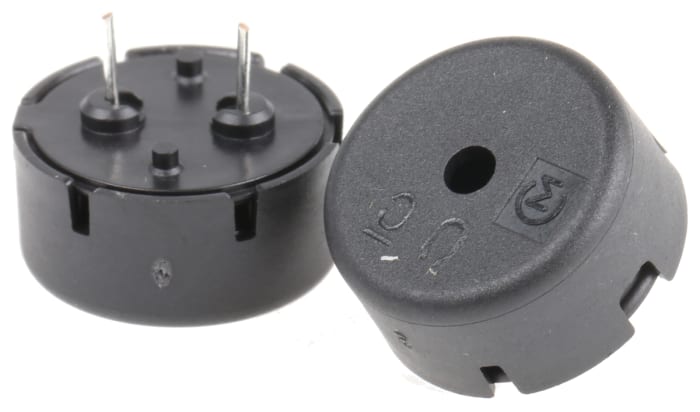 Murata 70dB Through Hole Continuous External Buzzer, 12.6 (Dia.) x 6.9mm, 30V ac Max