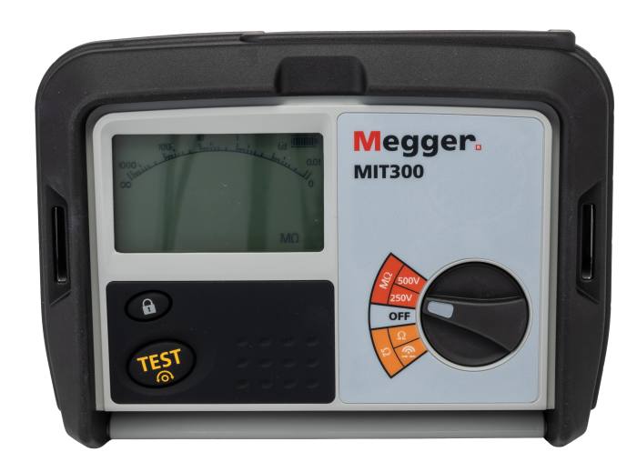 Megger MIT300 Insulation & Continuity Tester, 250V Min, 500V dc Max, 999MΩ Max, CAT III 600V - RS Calibration