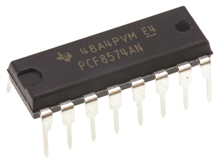 Texas Instruments 8-Channel I/O Expander I2C, SMBus 16-Pin PDIP, PCF8574AN
