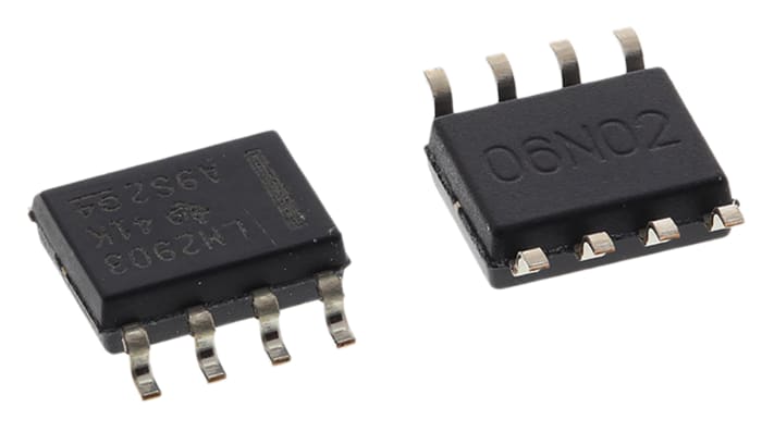 LM2903D Texas Instruments, Dual Comparator, Open Collector O/P, 1.3μs 3 → 28 V 8-Pin SOIC