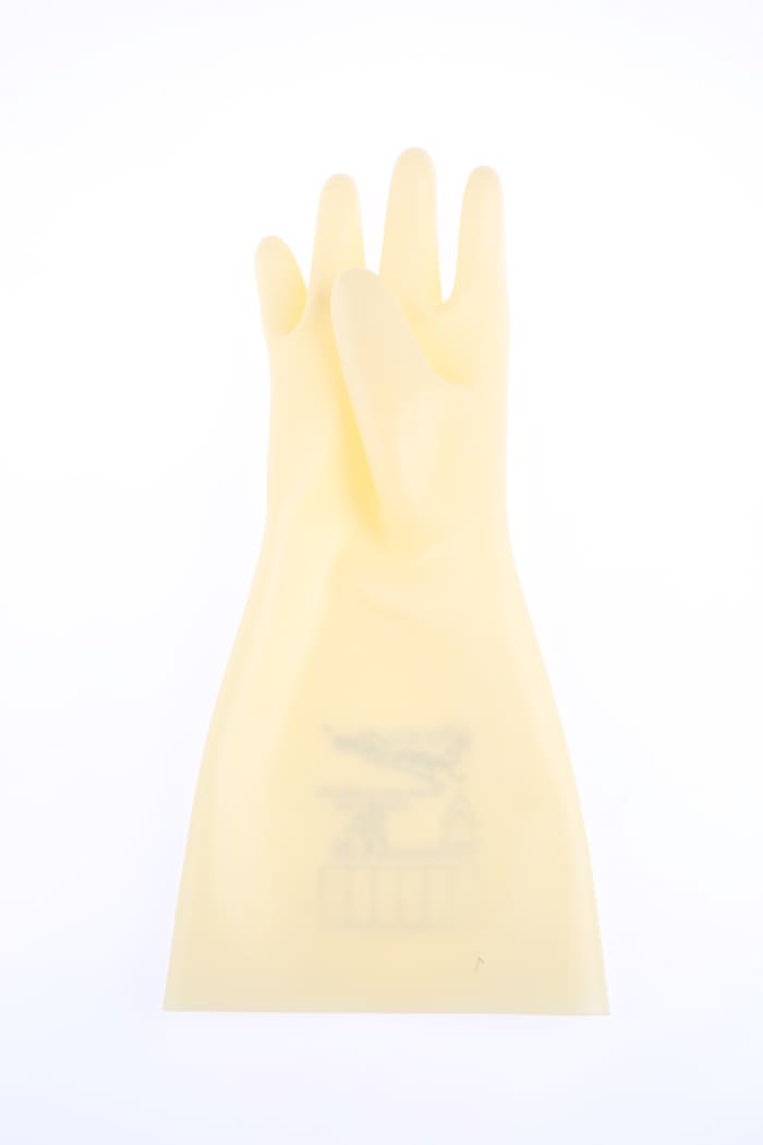Polyco Healthline Electricians Gloves Yellow Latex Electrical Protection Electrical Insulating Gloves, Size 9, Latex