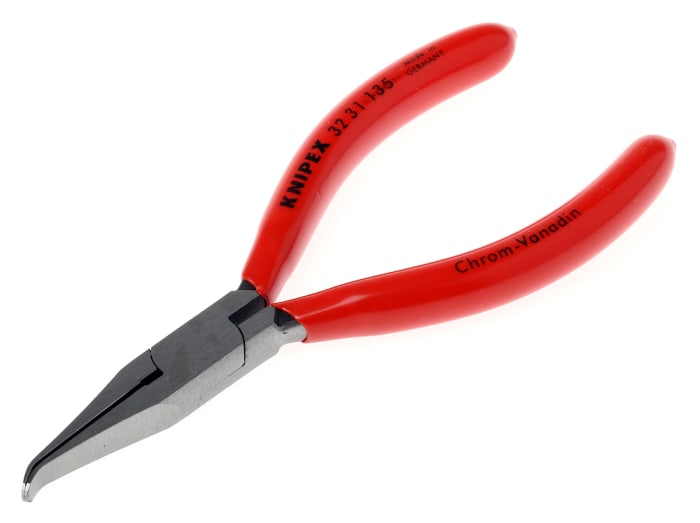 Knipex Gripping pliers, 135 mm Overall, Angled Tip, 34mm Jaw