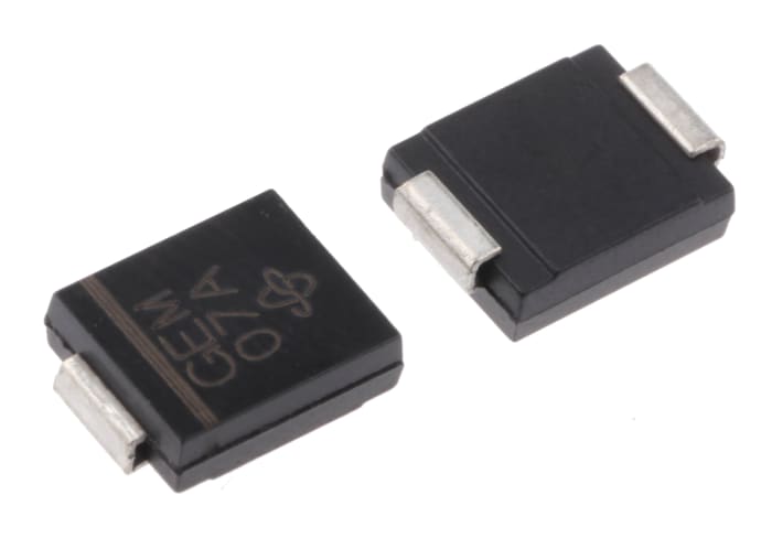 Vishay AEC-Q101 Diodo TVS Unidireccional 1, SMCJ15A-E3/57T, 1.5 kW, SMC, 2 pines