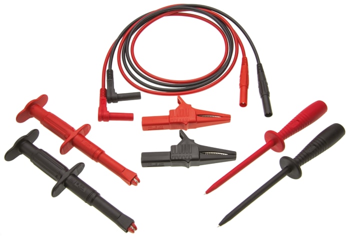 Kabely pro multimetry Zkušební vodič, 19A, délka kabelů: 1m, CAT II 1000V Staubli